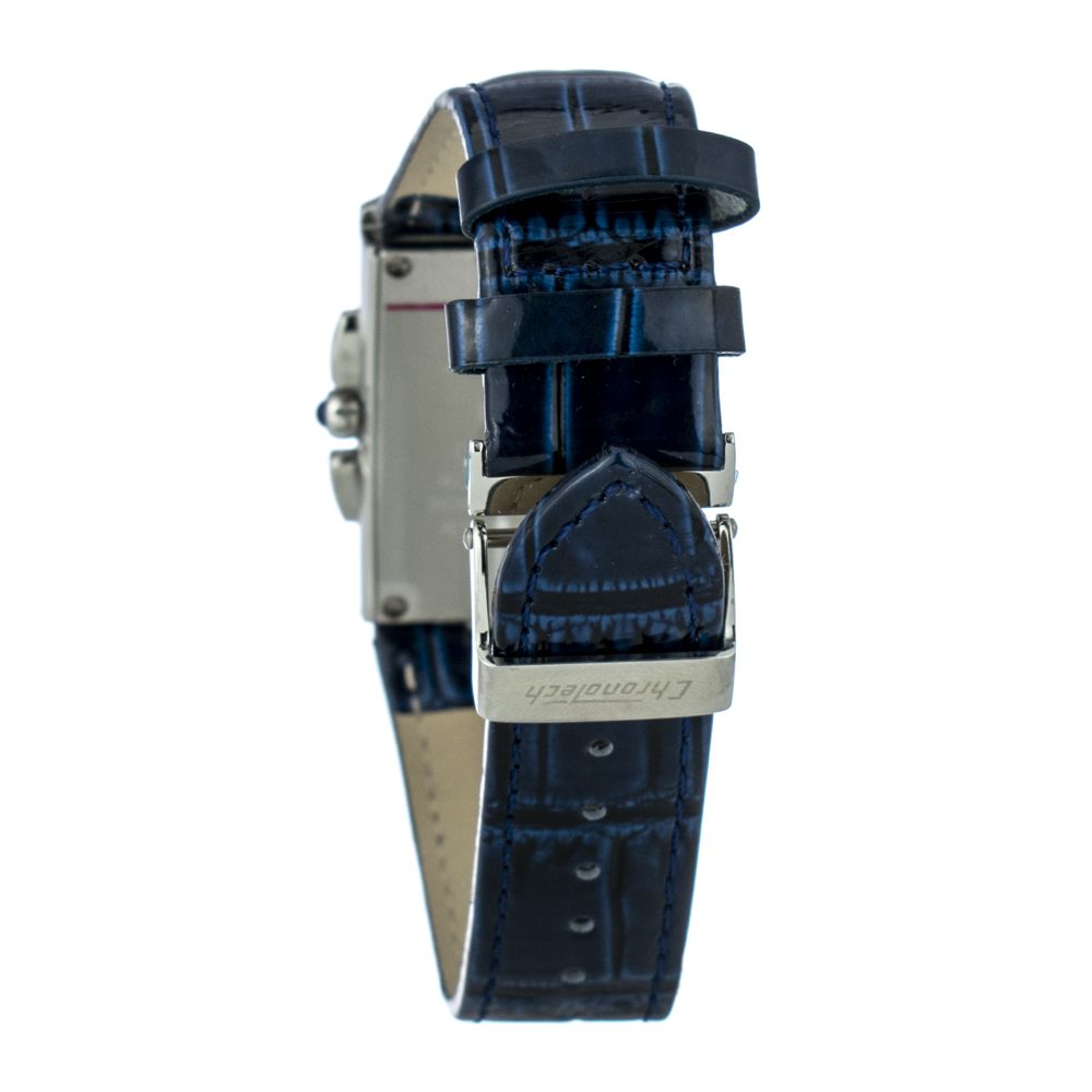 Chronotech Blue Leather Dress Watch Chronotech