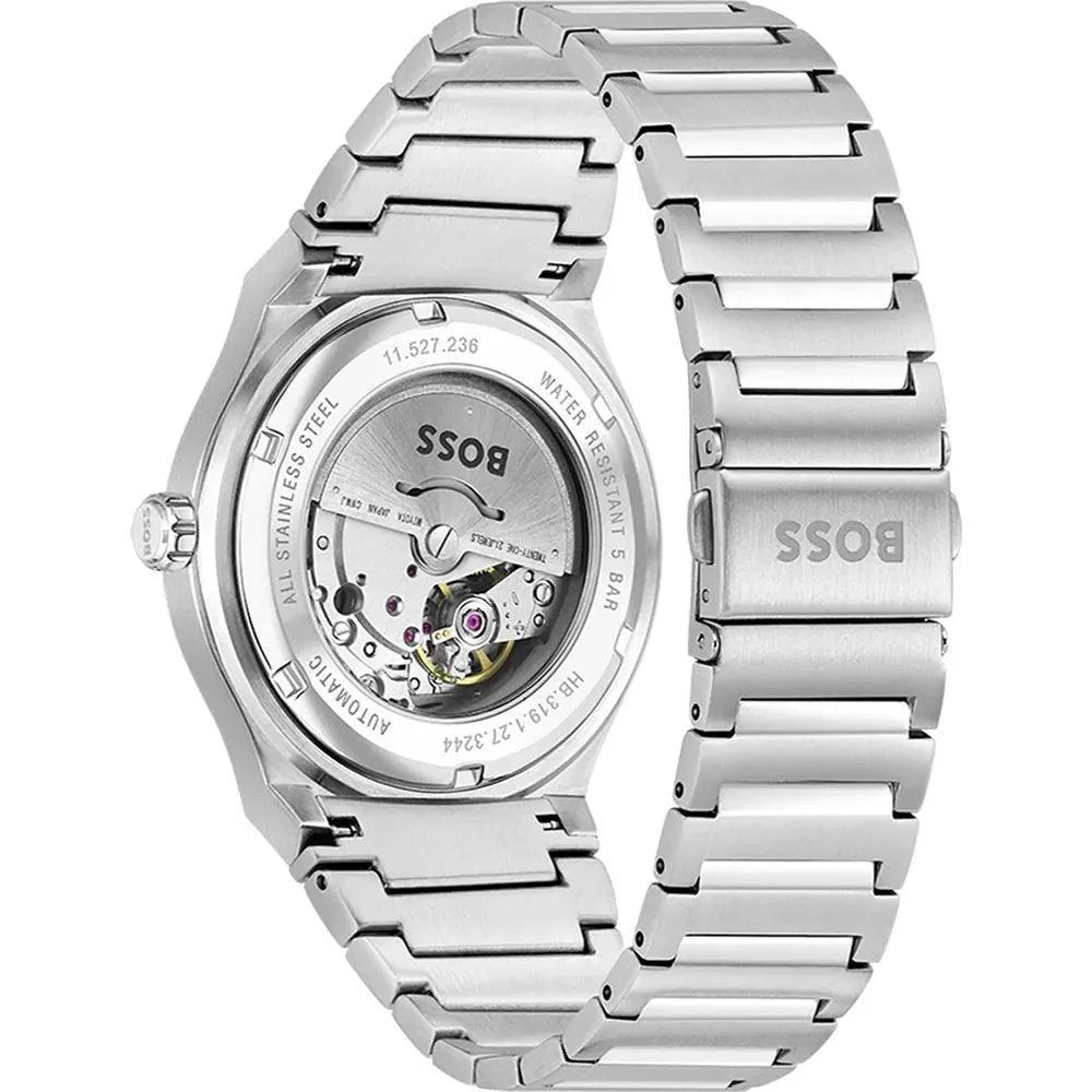 Hugo Boss Gray Stainless Steel Dress Watch