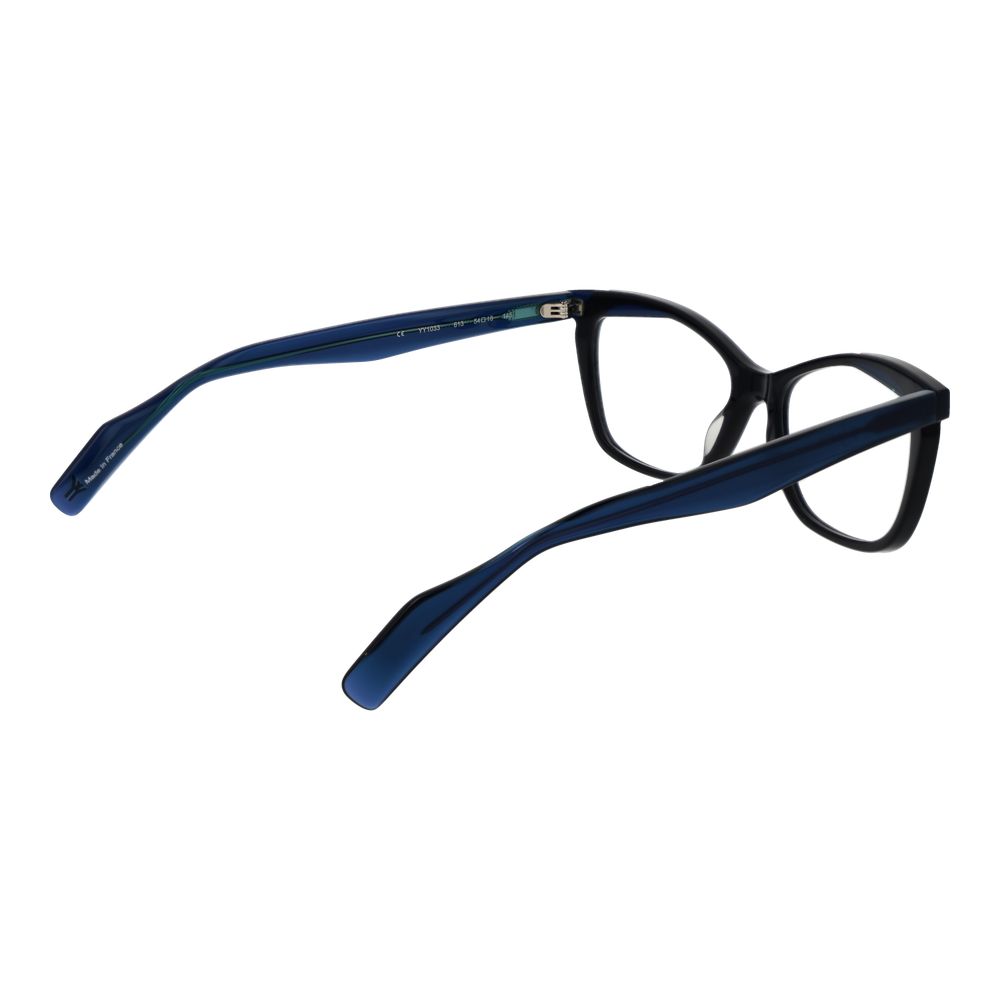 Yohji Yamamoto Blue Plastic Glasses (Frames) Yohji Yamamoto