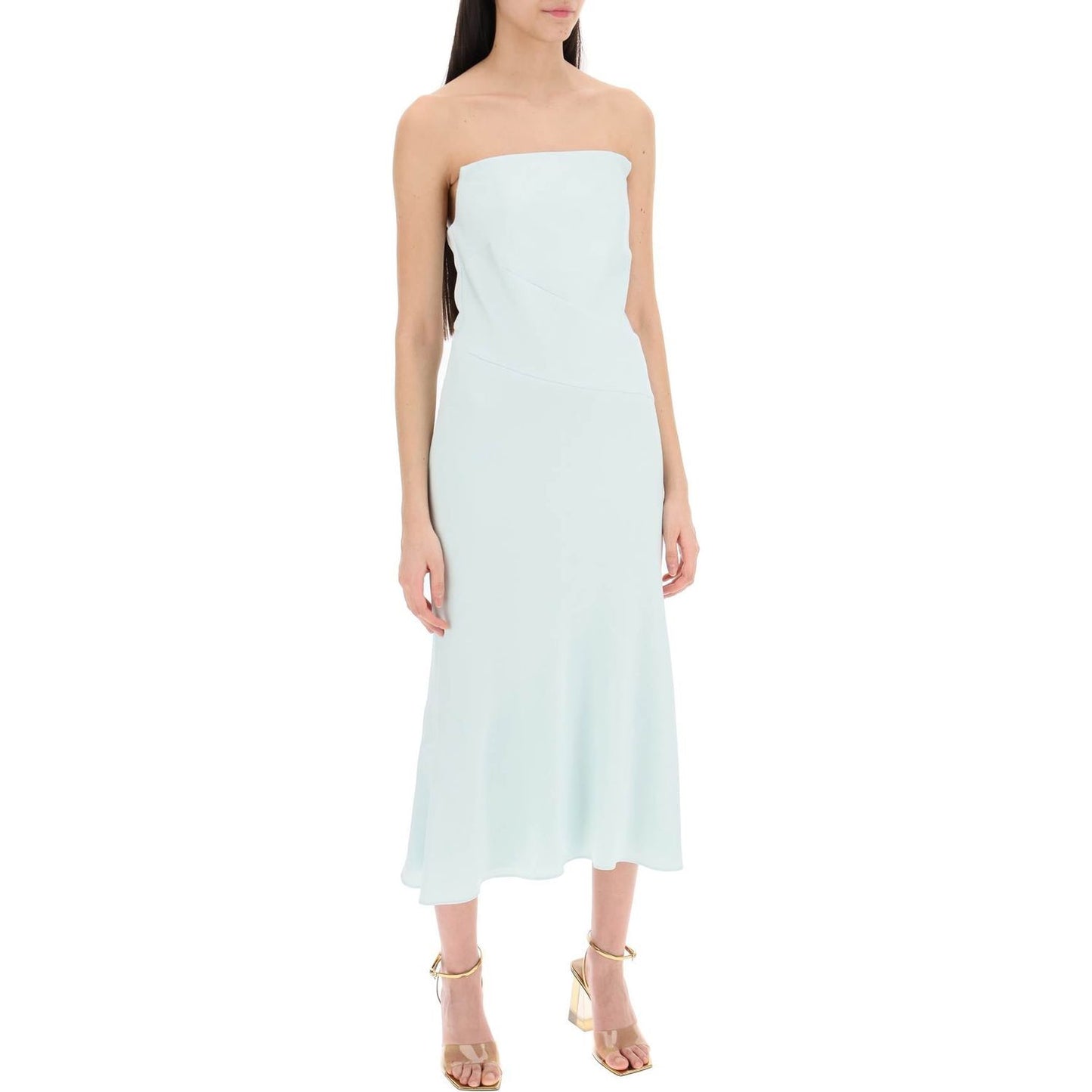 Roland Mouret strapless  satin crepe midi dress Dresses Roland Mouret