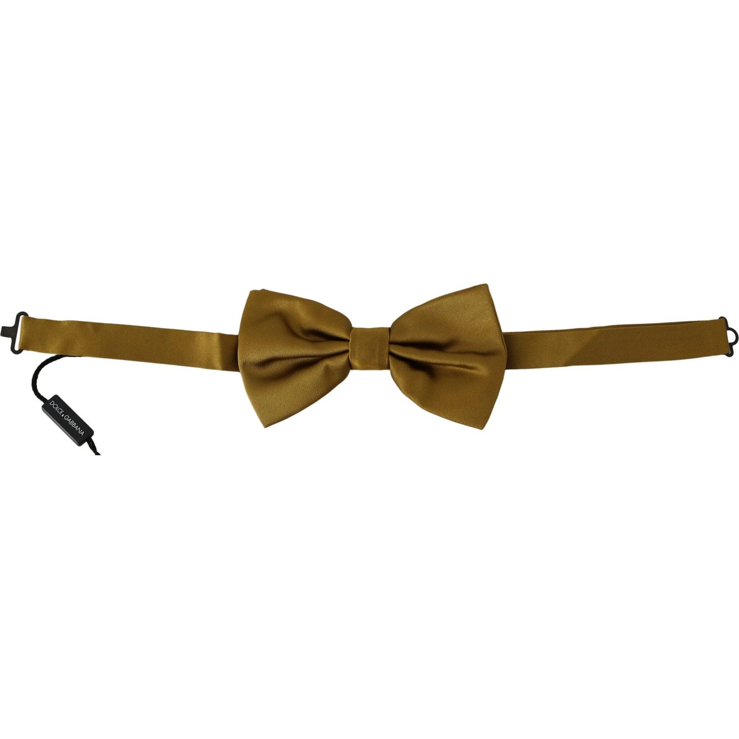 Dolce & Gabbana Elegant Mustard Silk Bow Tie Bow Tie Dolce & Gabbana