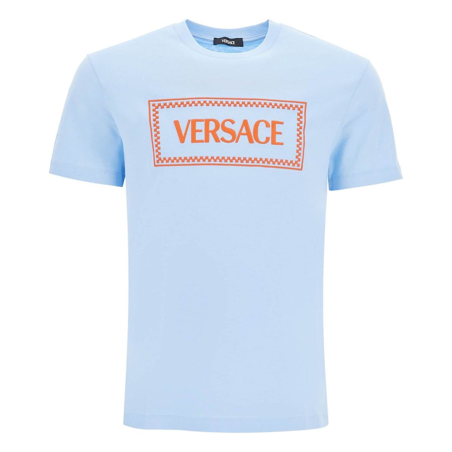 Versace embroidered logo t-shirt Topwear Versace