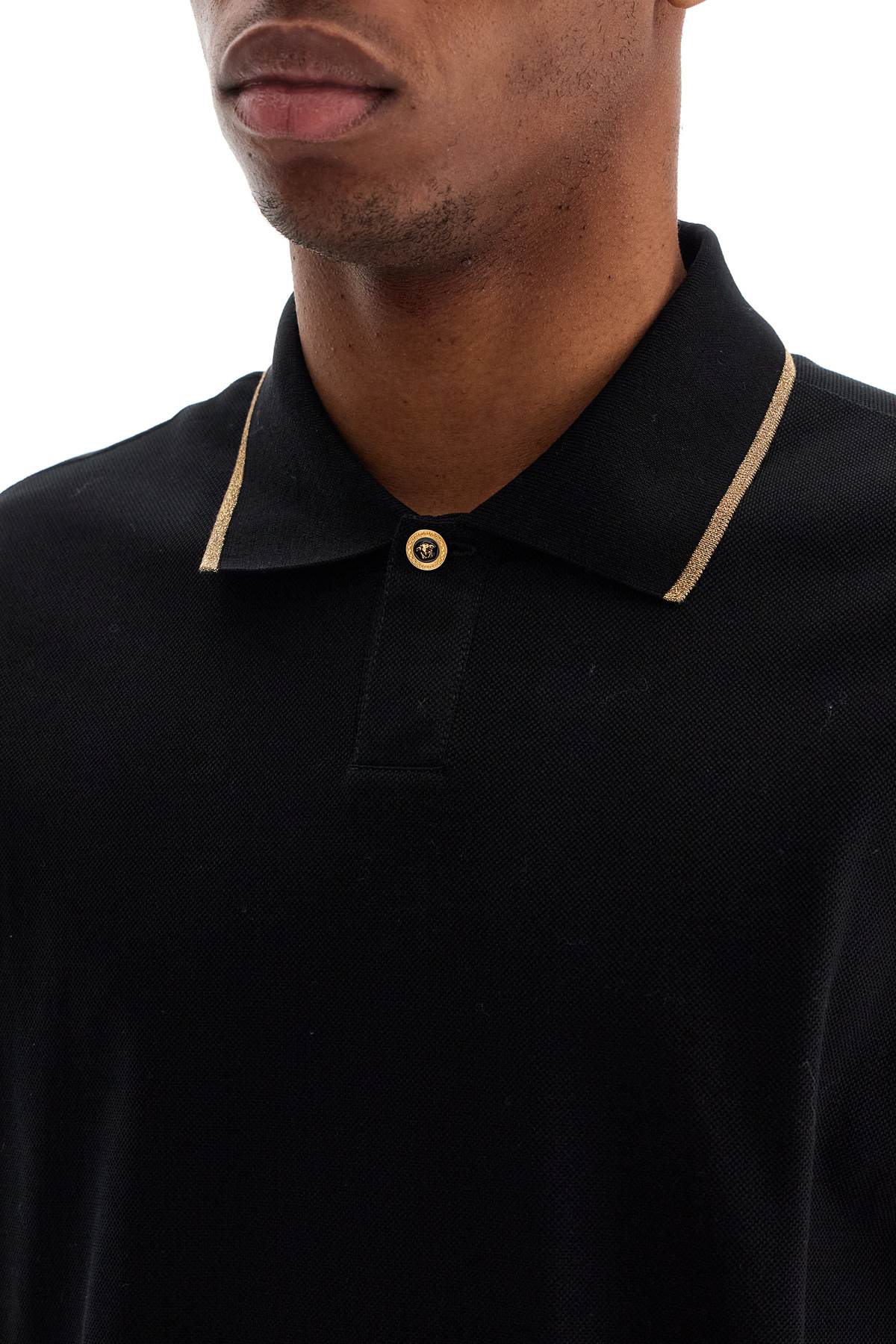 Versace cotton piquã© polo shirt Topwear Versace