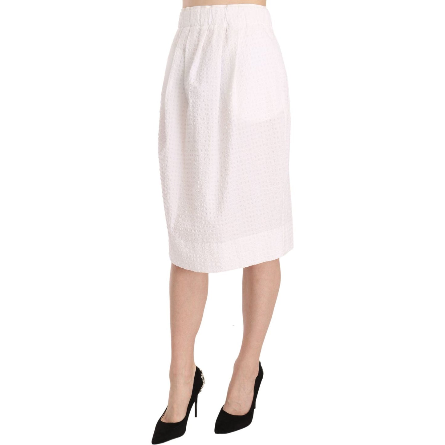 L'Autre Chose Elegant White Pencil Skirt L'Autre Chose