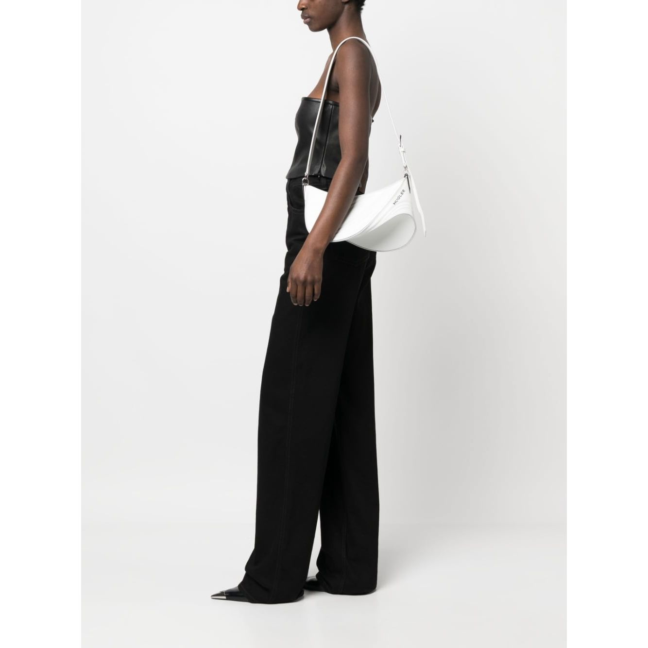 MUGLER Bags.. White Shoulder Mugler