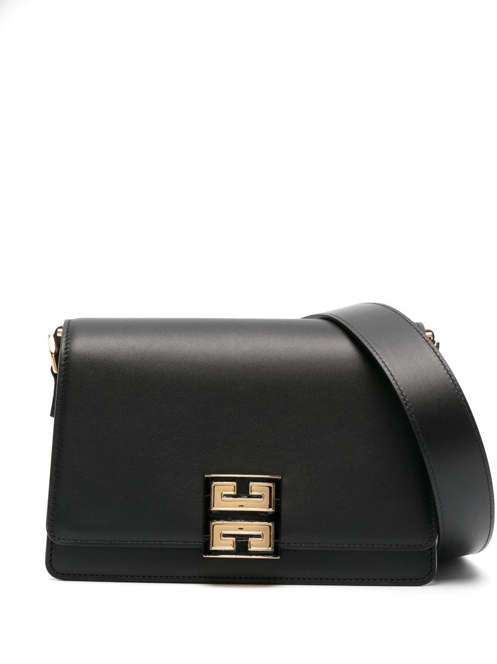 Givenchy logo-plaque leather shoulder Bag Black