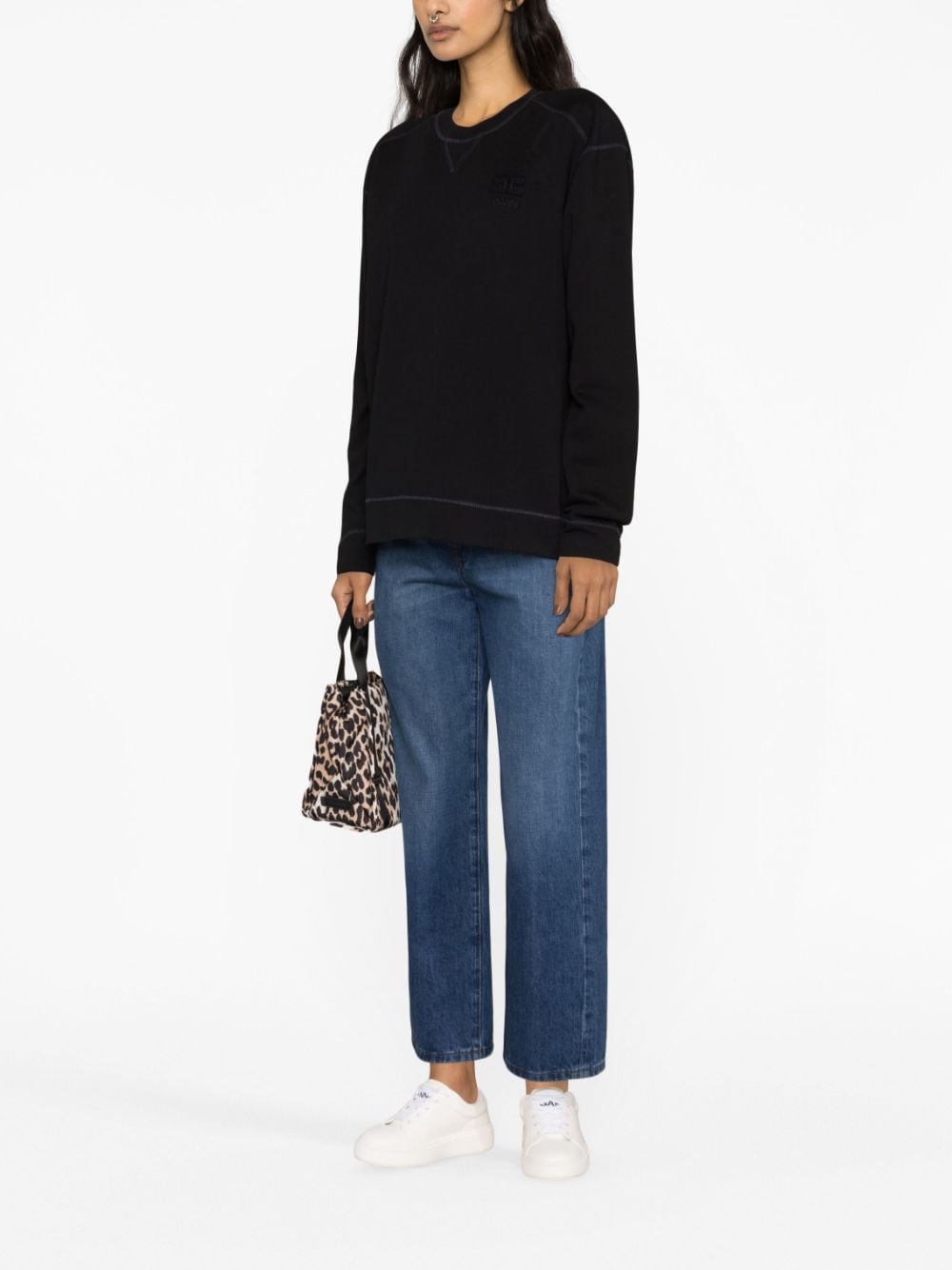 GANNI Sweaters Black Topwear Ganni