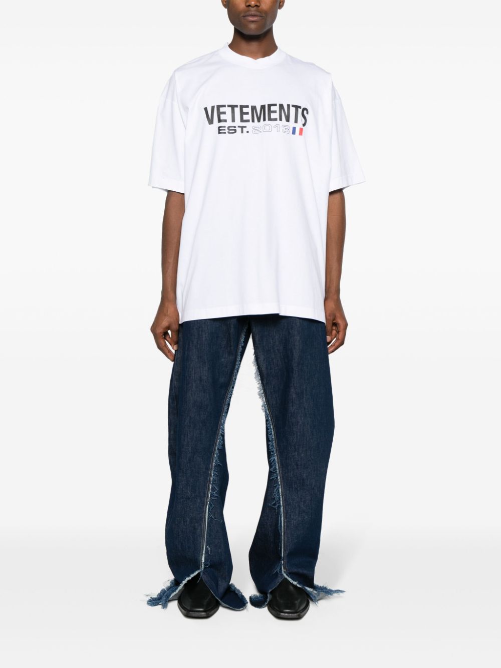 Vetements T-shirts and Polos White Topwear Vetements