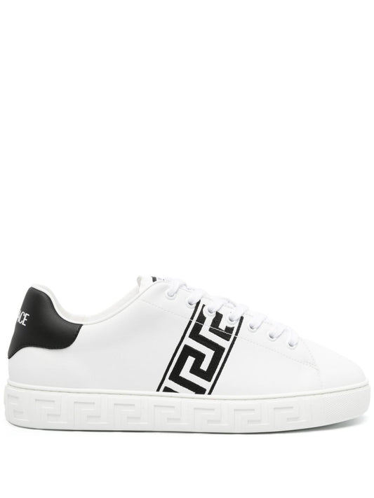 Versace Greca embroidery Men Sneakers White Sneakers Versace