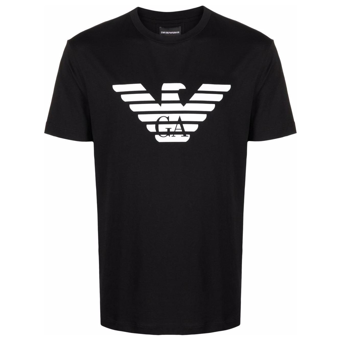 Emporio Armani T-shirts and Polos Black Topwear Emporio Armani