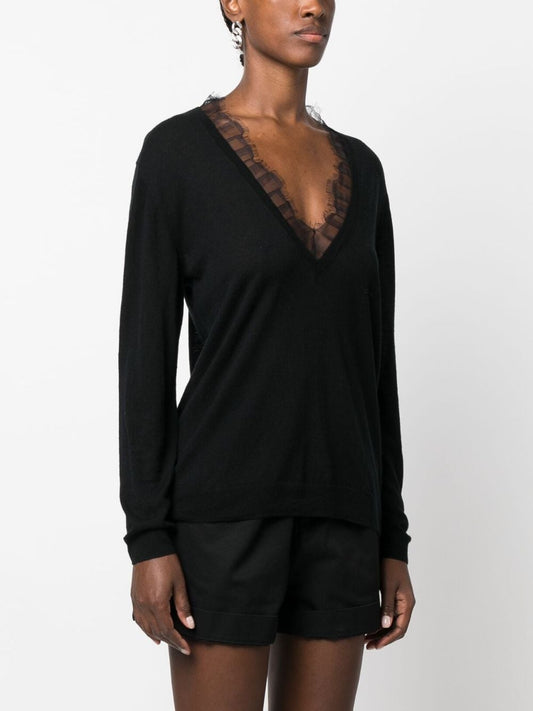 Iro Sweaters Black Topwear Iro