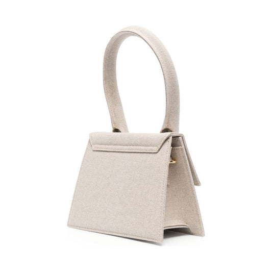 JACQUEMUS Le Chiquito Moyen cannvas tote Bag Grey Handbag JACQUEMUS