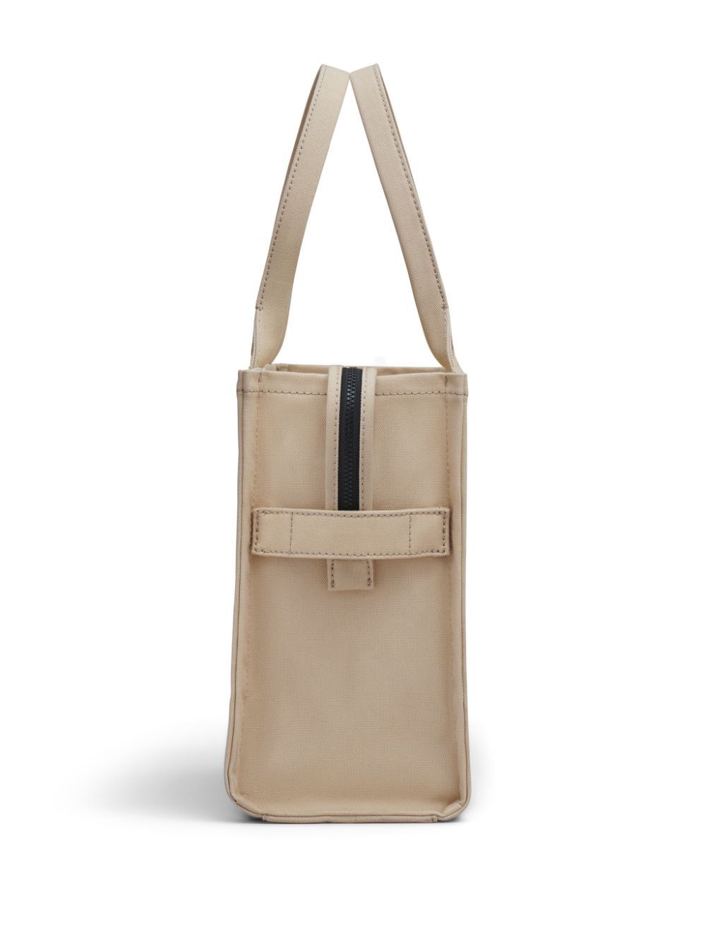 Front view with bag zipped and handles upright.