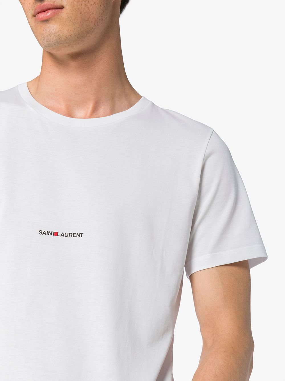 Saint Laurent  T-shirts and Polos White Topwear Saint Laurent