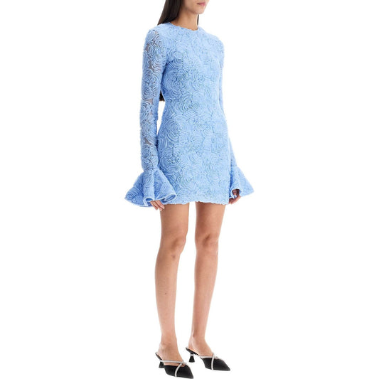 Rotate skyway blue floral mini dress in recycled polyester Dresses Rotate