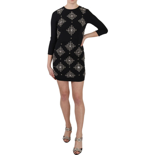 John Richmond Chic Sequined Mini Sheath Dress Dresses John Richmond