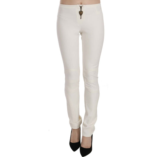 Just Cavalli Elegant Mid Waist Skinny Dress Pants Just Cavalli