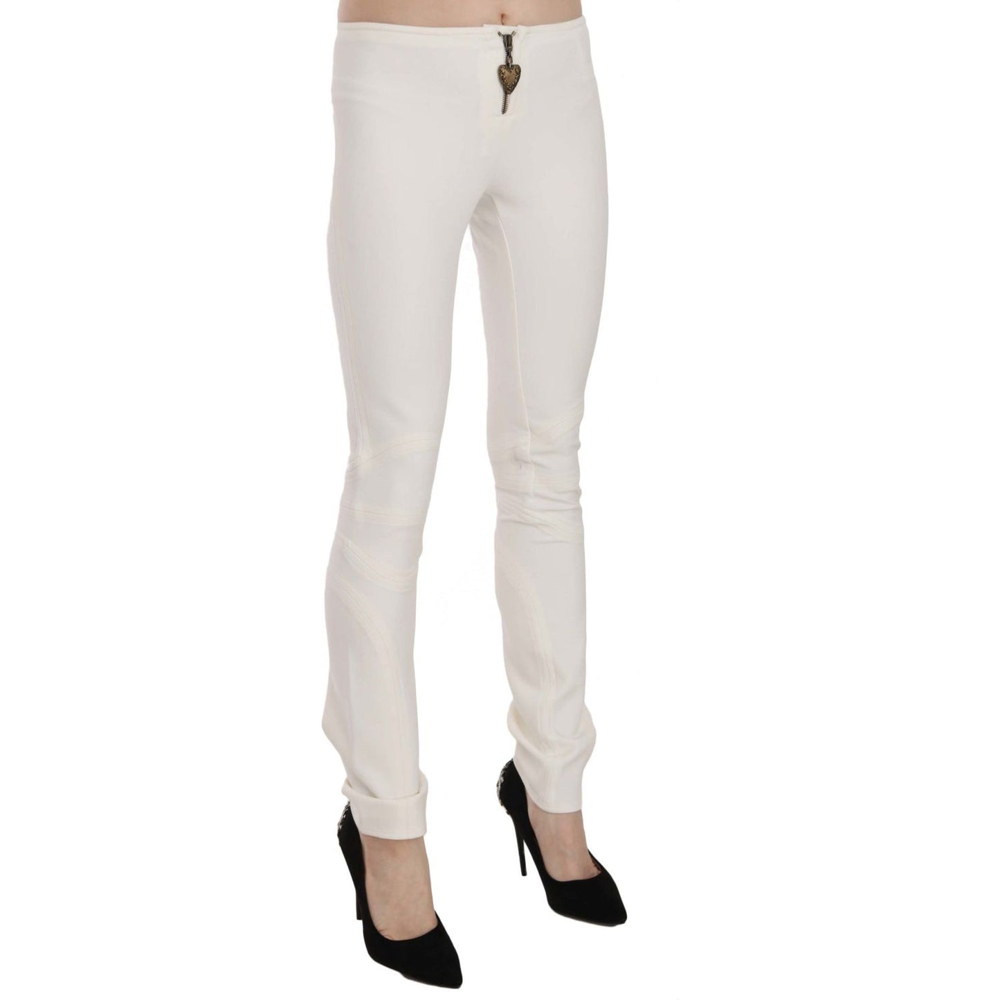 Just Cavalli Elegant Mid Waist Skinny Dress Pants Just Cavalli