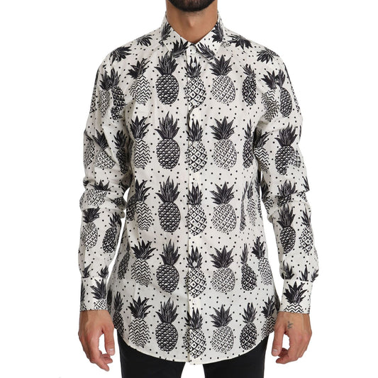 Dolce & Gabbana Elegant White Cotton Casual Shirt Dolce & Gabbana