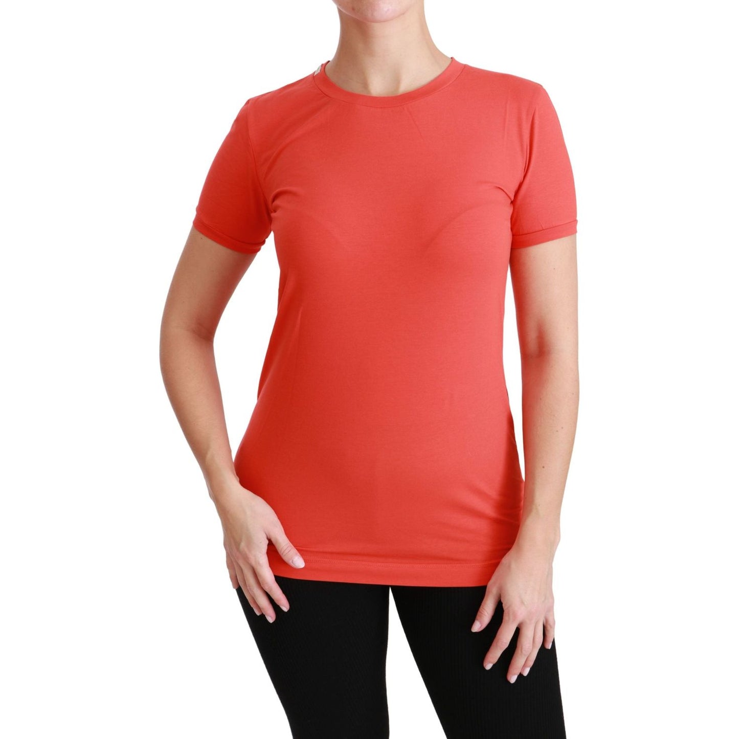 Dolce & Gabbana Elegant Red Crewneck Short Sleeve Tee Dolce & Gabbana