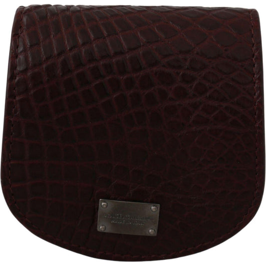 Dolce & Gabbana Brown Exotic Skin Pocket Condom Case Holder Condom Case