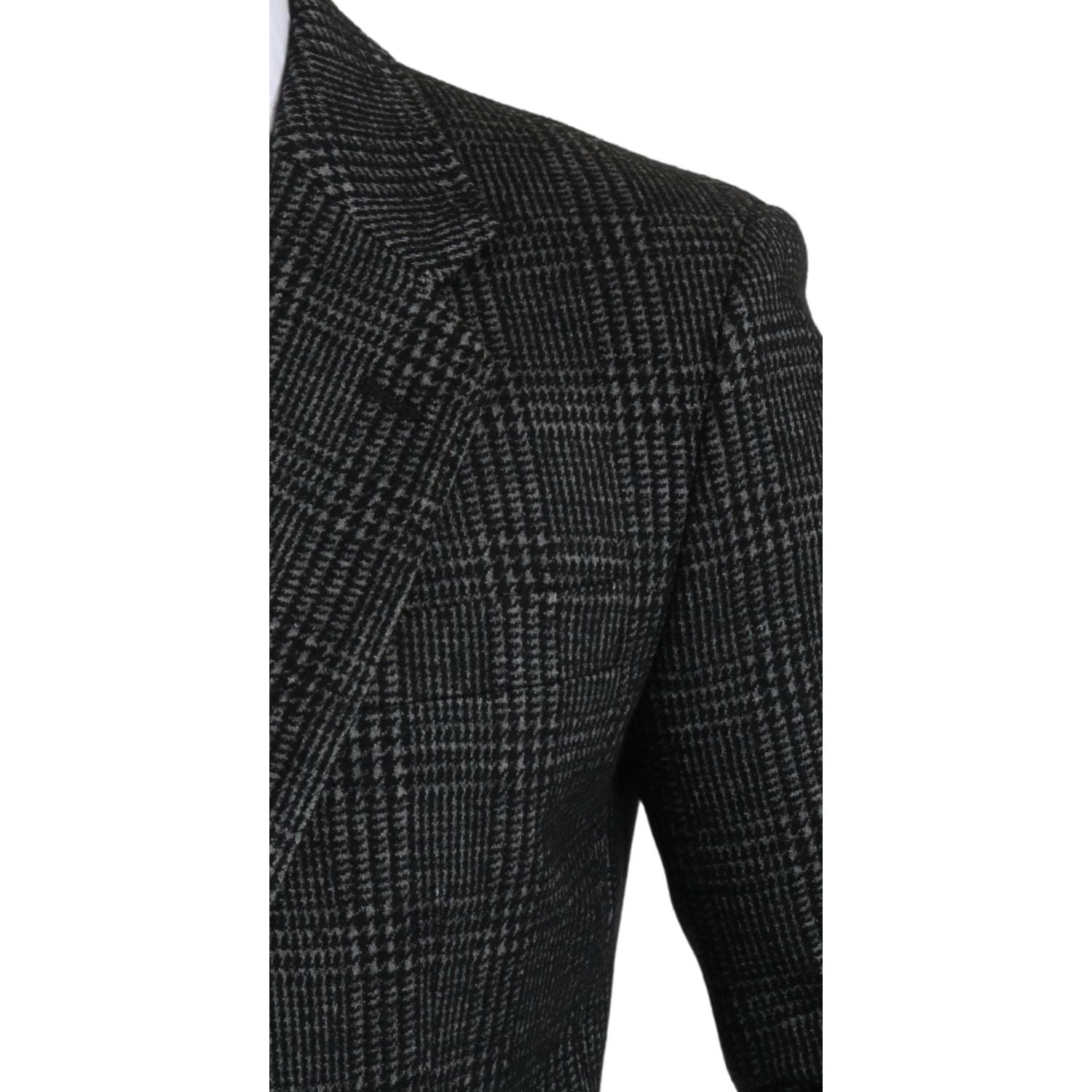 Dolce & Gabbana Gray Plaid Check Slim Fit Jacket Blazer