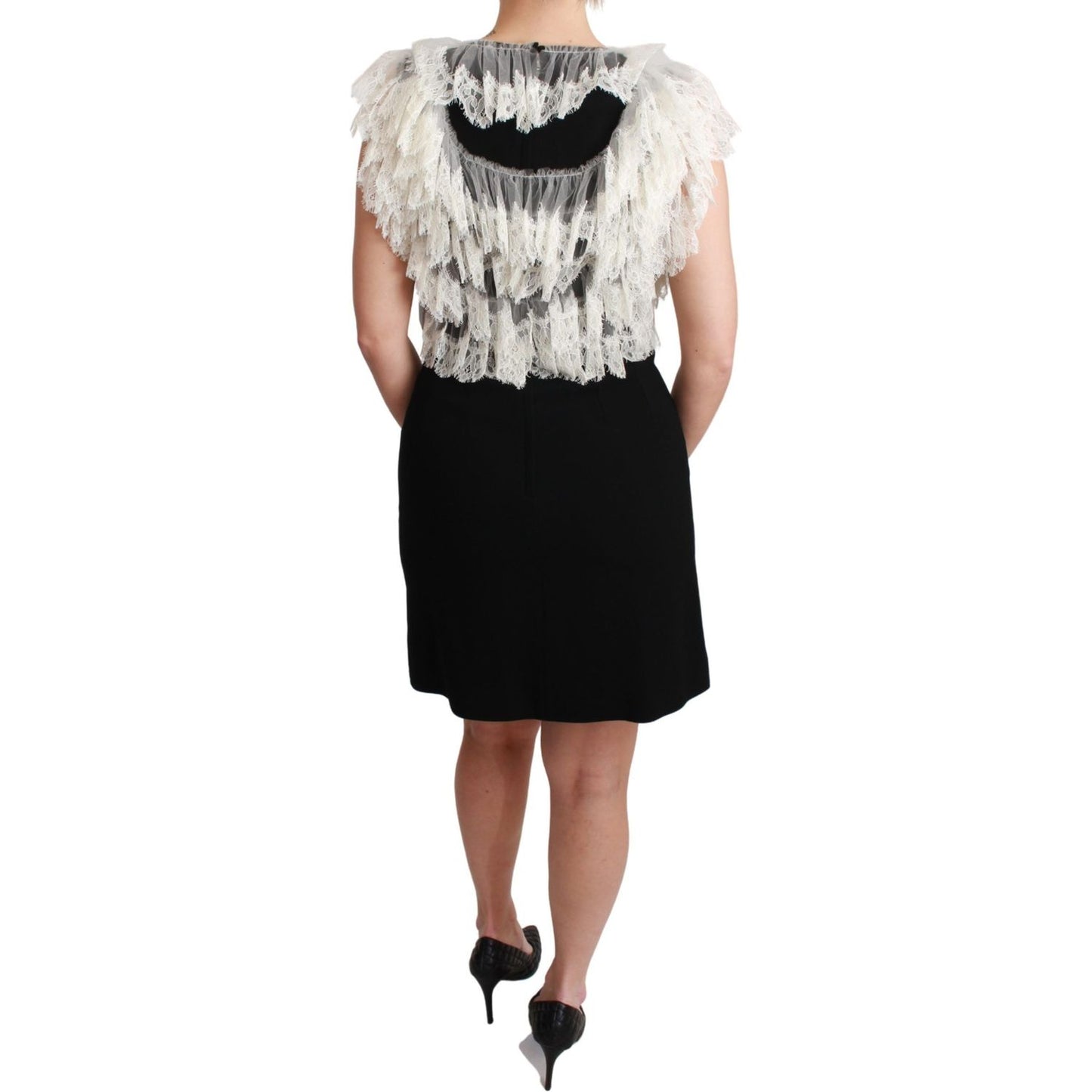 Dolce & Gabbana Black Fashion Devotion Sheath Mini Dress