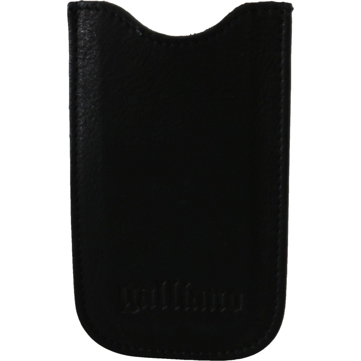 John Galliano Black Leather Multifunctional Men ID Bill Card Holder Wallet