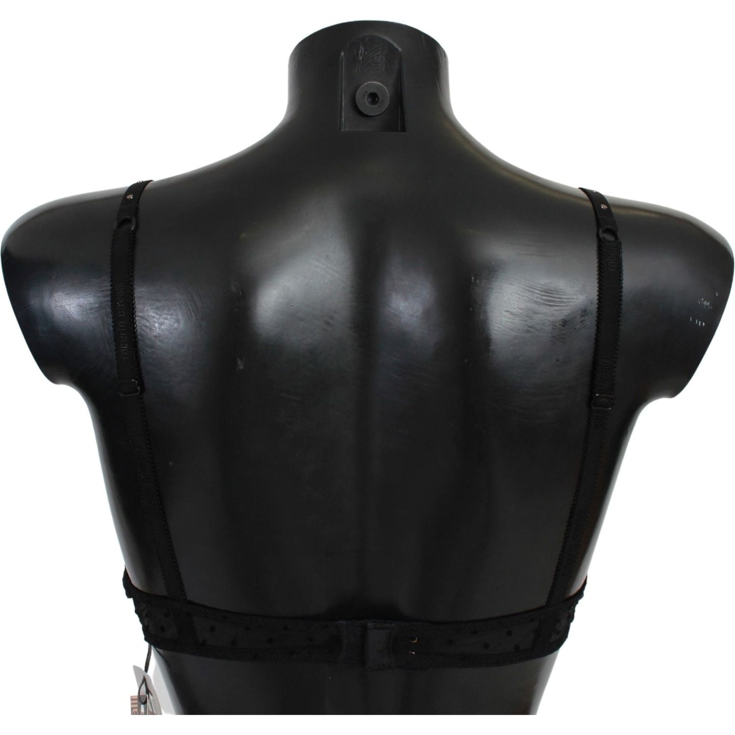 Roberto Cavalli Black Pink Lace Push Up Bra Underwear