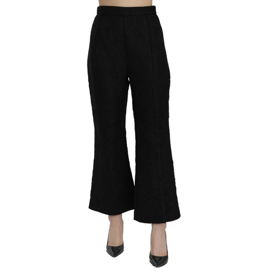 Dolce & Gabbana Chic High Waist Flared Cropped Pants Jeans & Pants Dolce & Gabbana