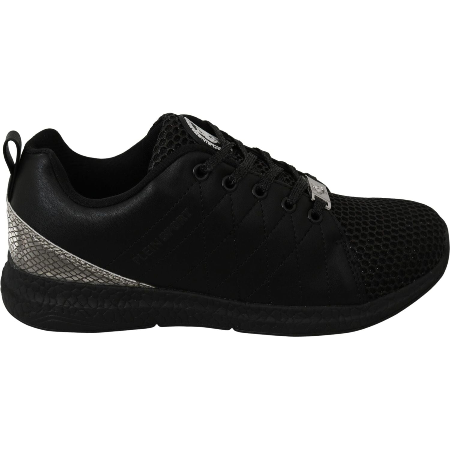 Philipp Plein Black Casual Running Sneakers Shoes
