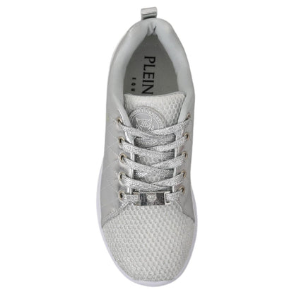 Philipp Plein Gisella Silver Polyester Sneakers Shoes