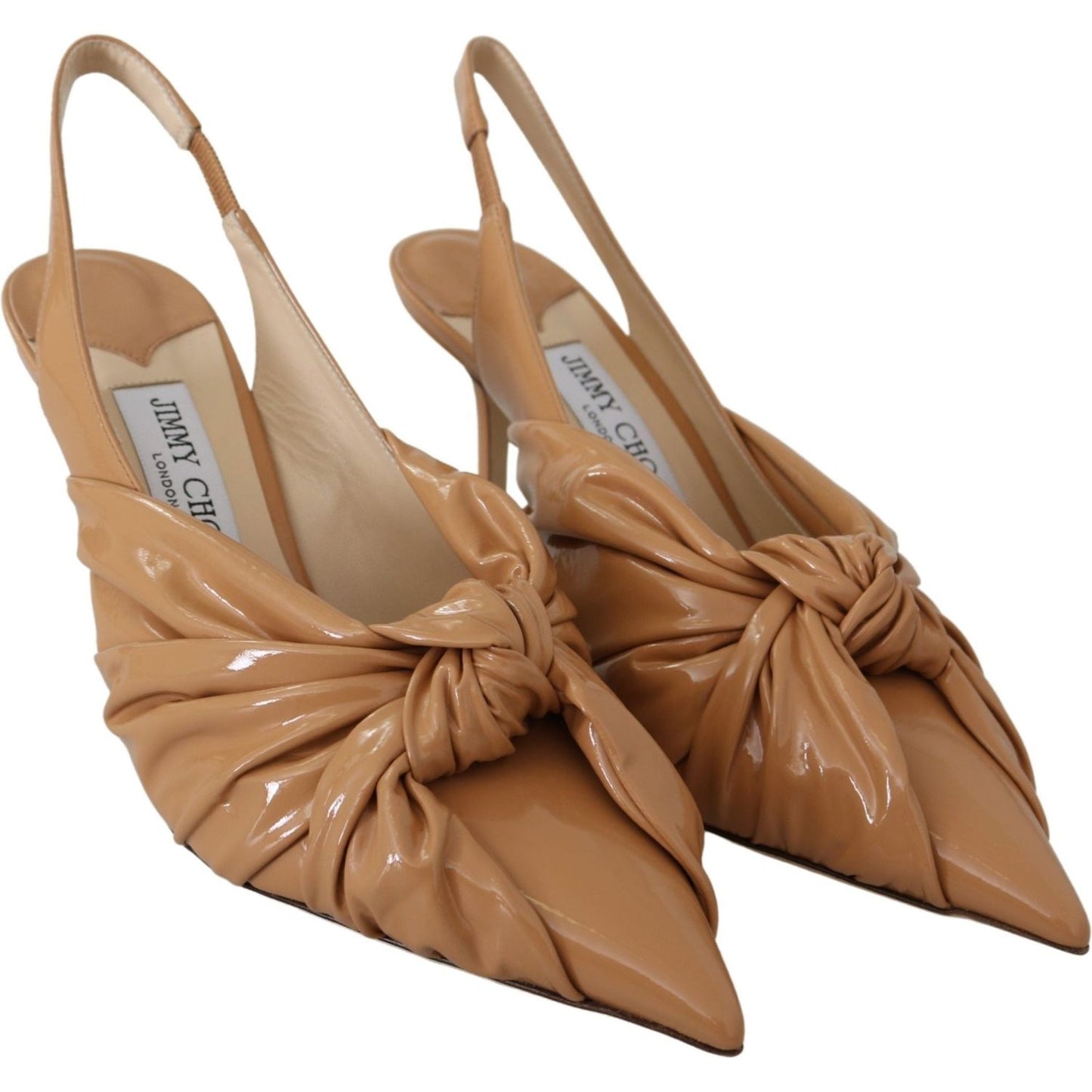 Jimmy Choo Elegant Pointed Toe Leather Pumps Shoes Jimmy Choo