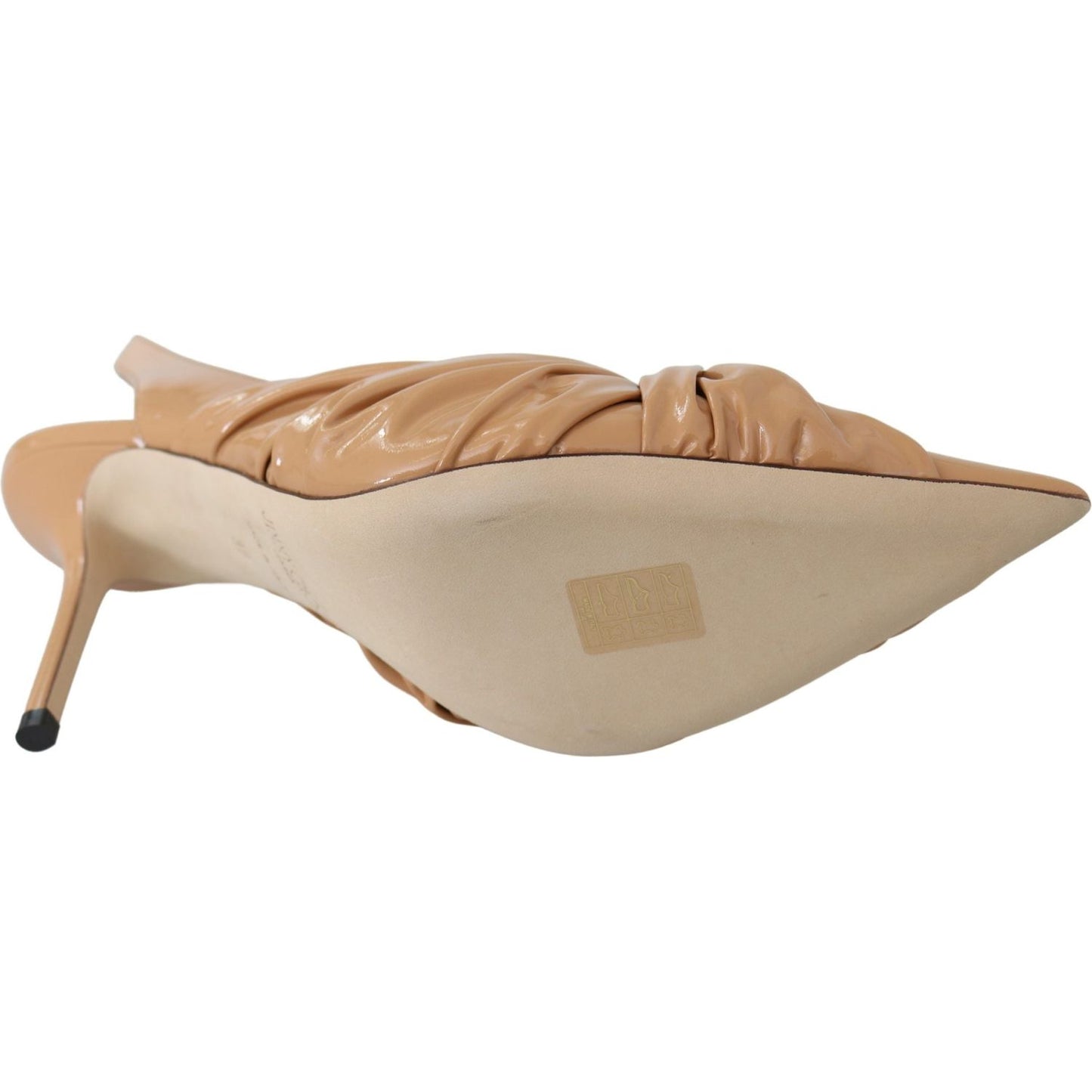 Jimmy Choo Caramel Brown Leather Annabell 85 Pumps