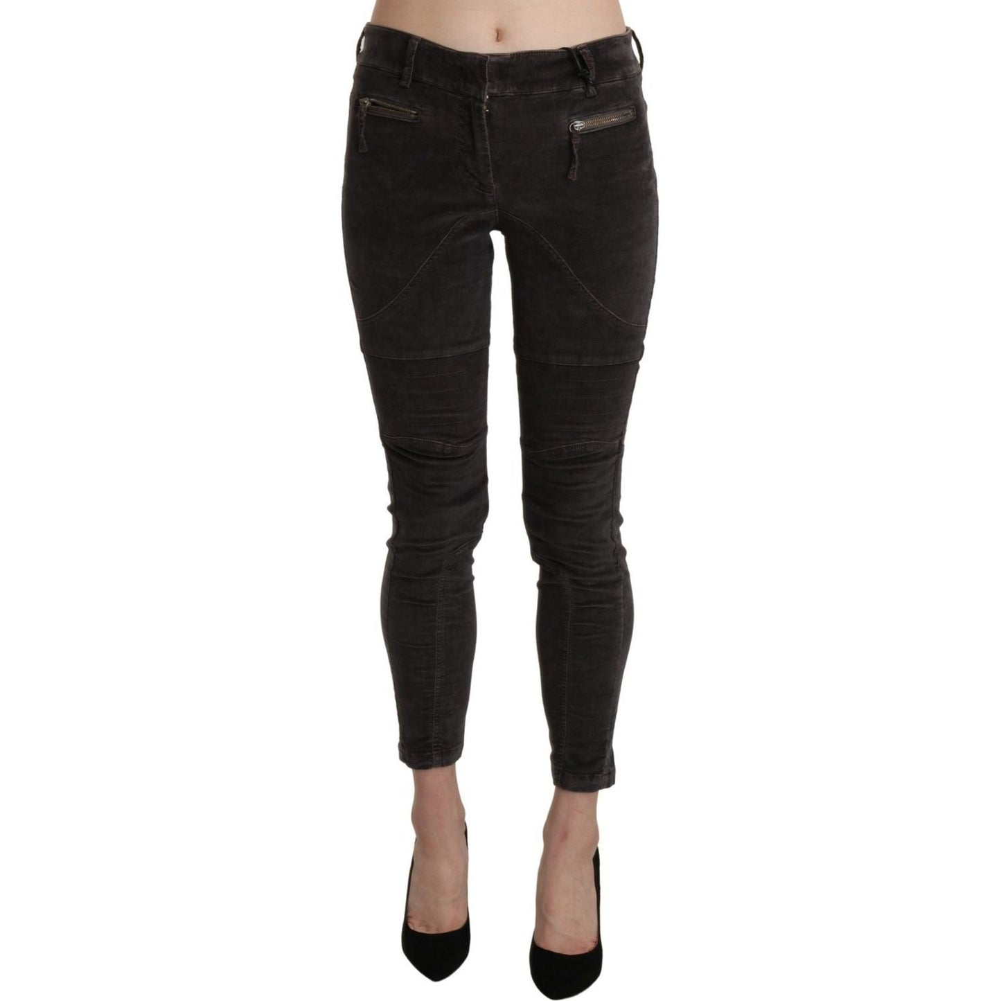 Ermanno Scervino Chic Brown Capri Cropped Pants Ermanno Scervino