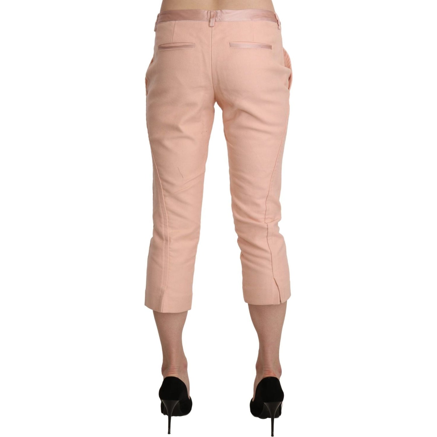 Ermanno Scervino Chic Pink Skinny Capri Pants Ermanno Scervino