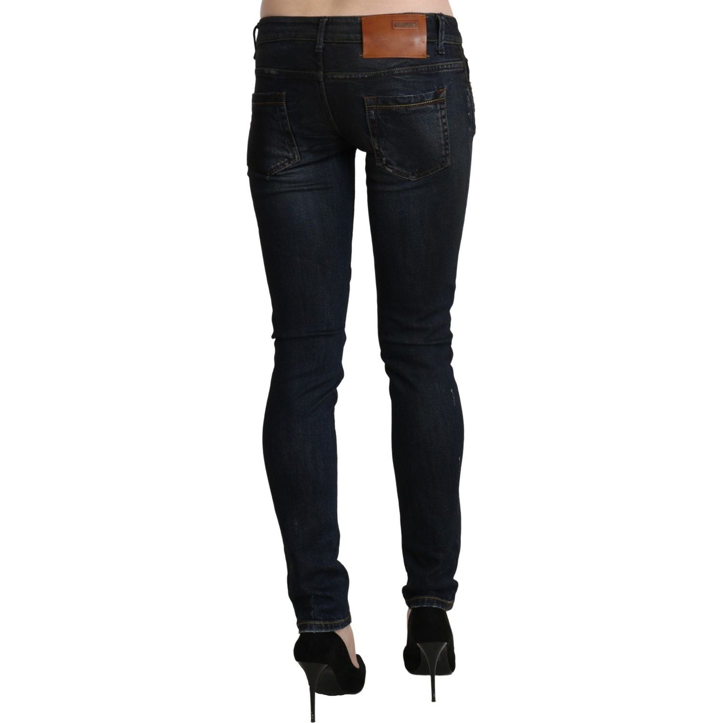 Acht Sleek Black Washed Skinny Jeans Acht