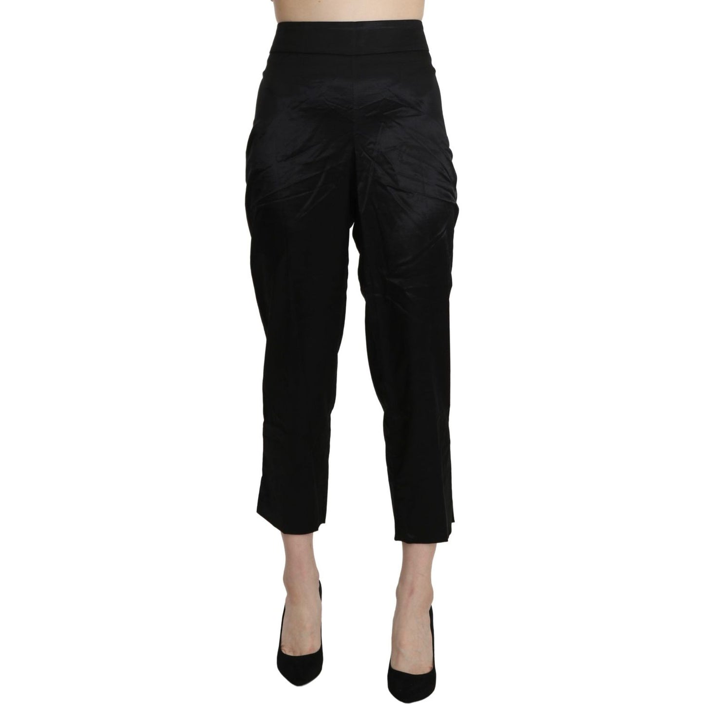 BENCIVENGA Elegant High Waist Cropped Pants Jeans & Pants BENCIVENGA