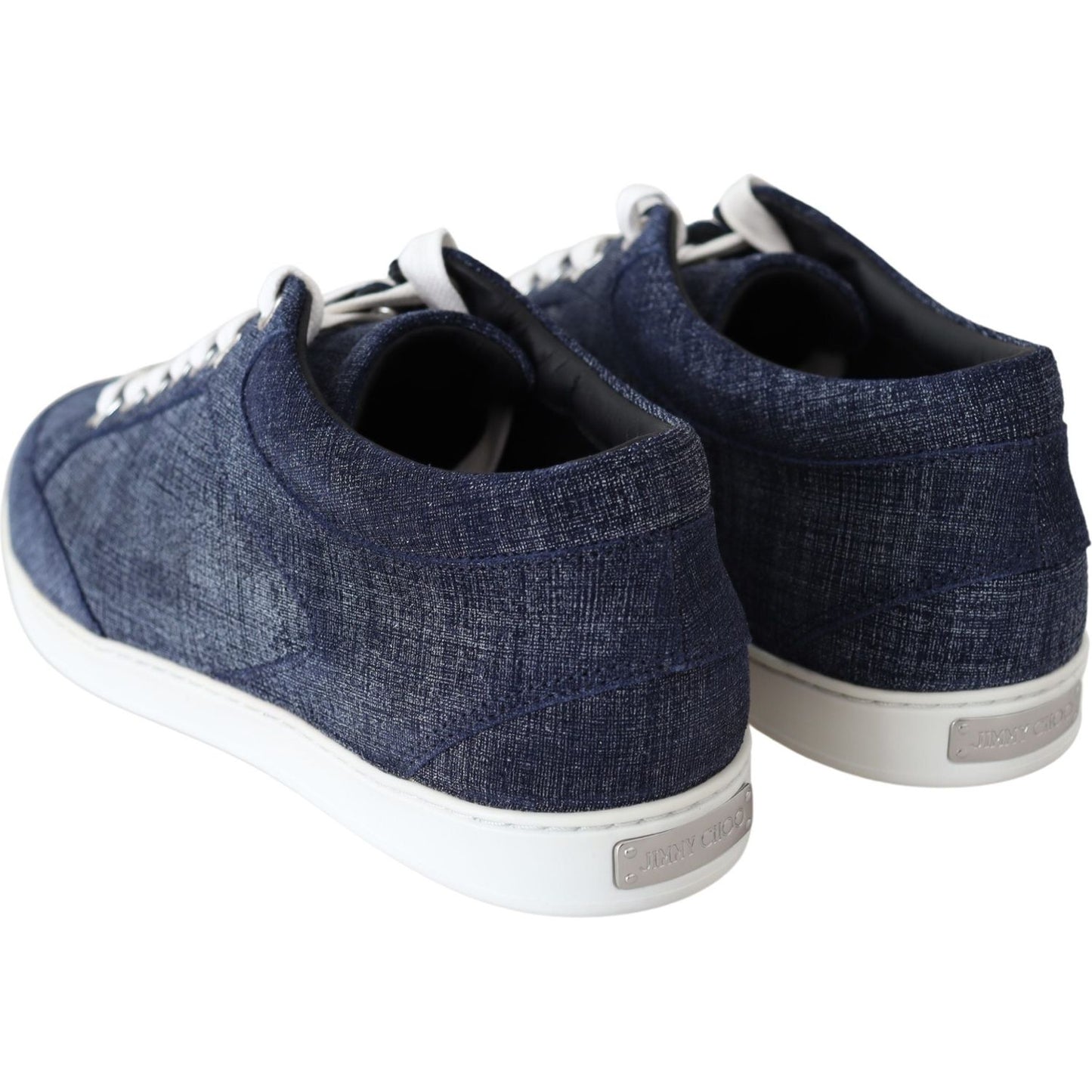Jimmy Choo Miami Blue Denim Sneakers