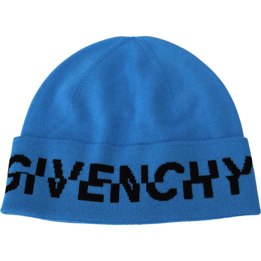 Givenchy Chic Woolen Beanie with Signature Black Logo Beanie Hat Givenchy