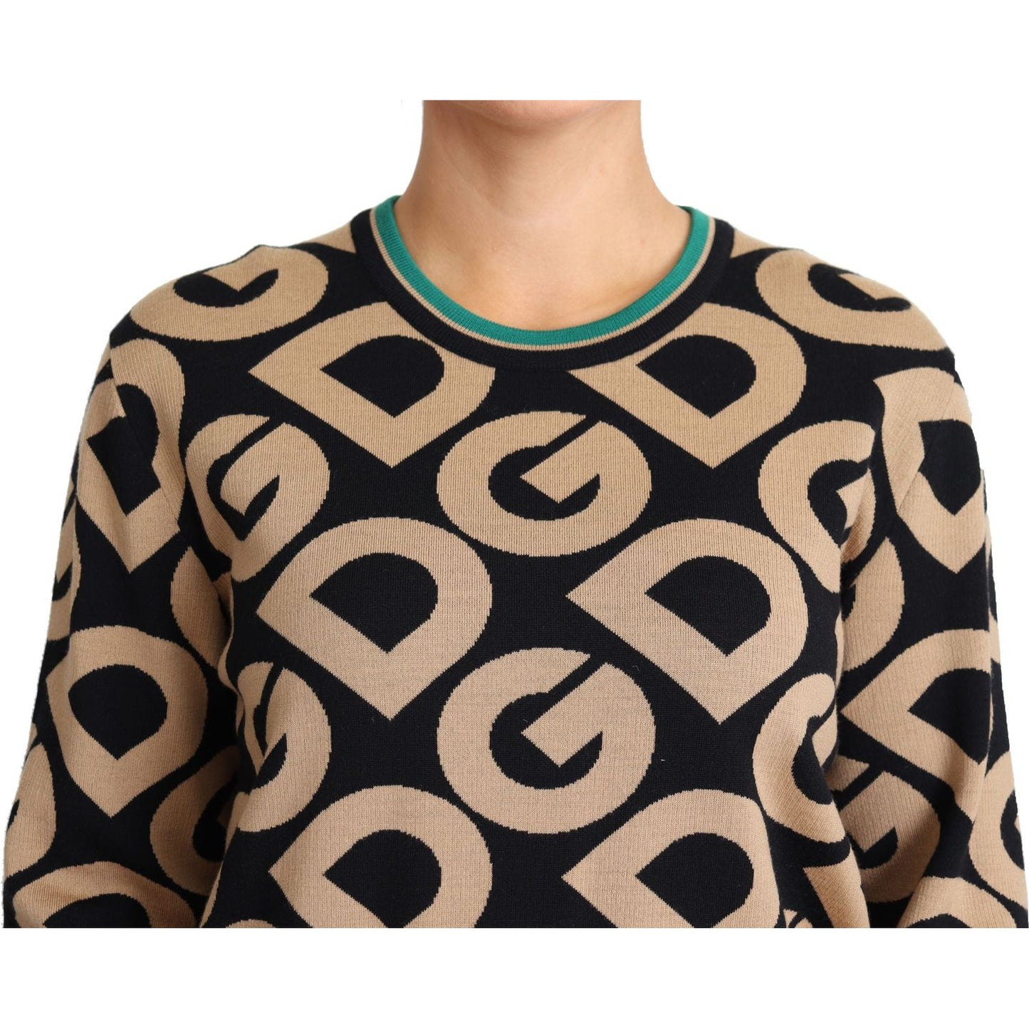 Dolce & Gabbana Elegant Multicolor Wool Blend Sweater Dolce & Gabbana