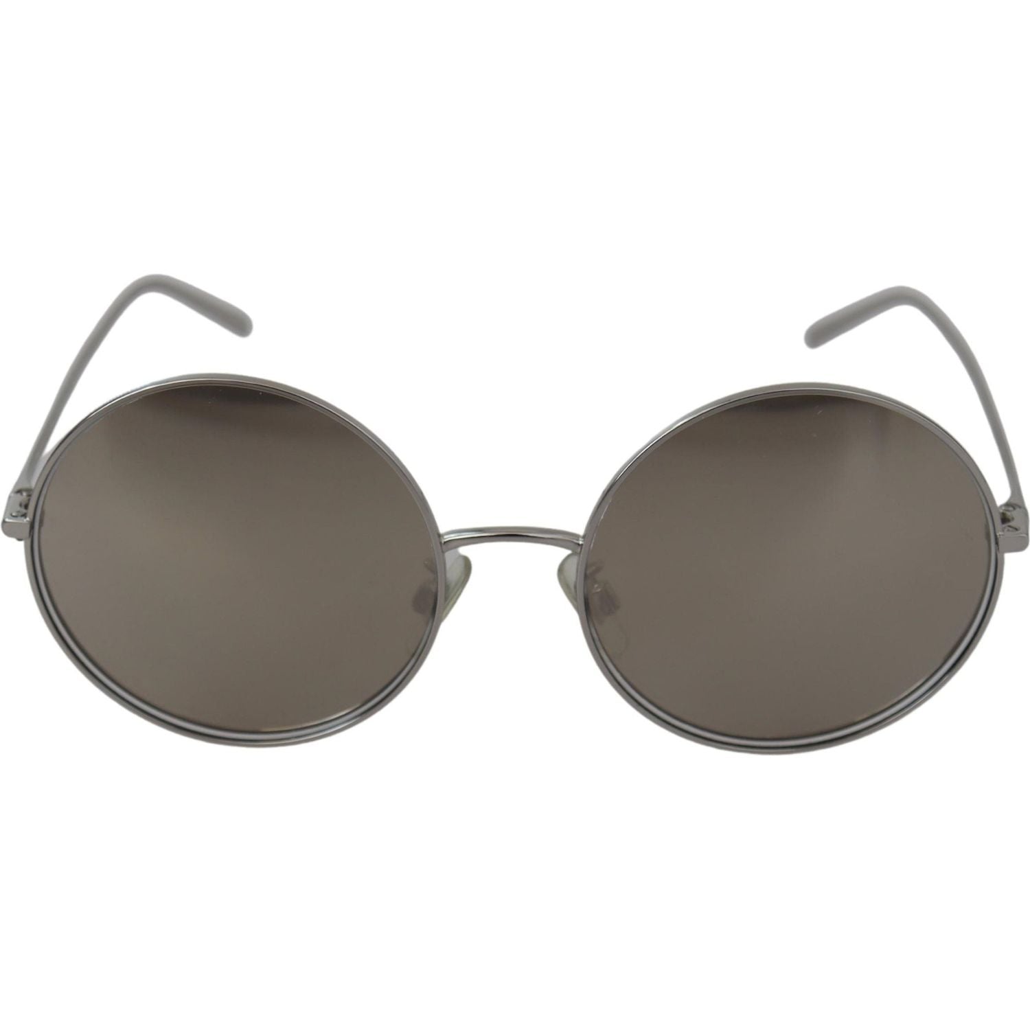 Dolce & Gabbana Silver Plated Round Gray Le nses Women Sunglasses