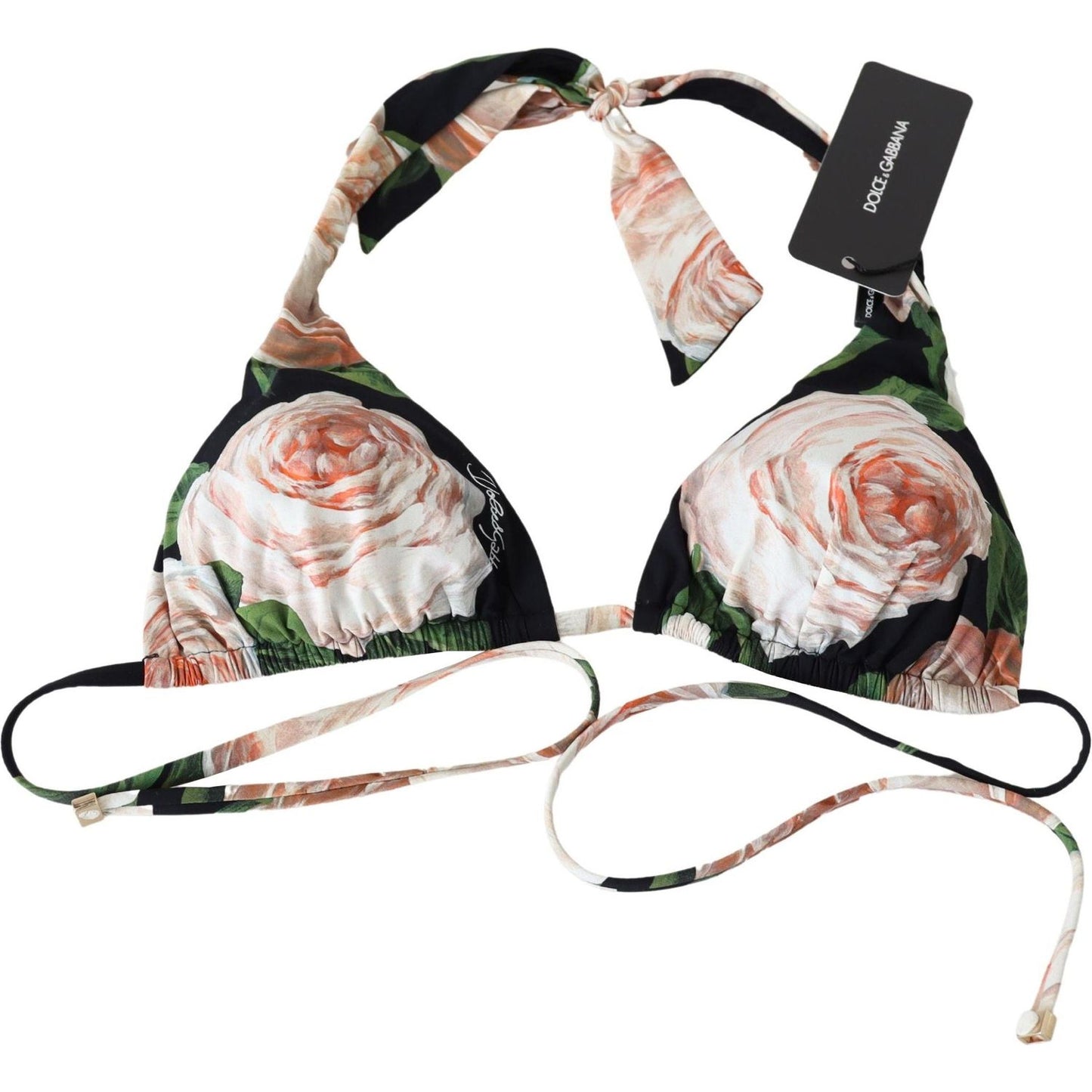 Dolce & Gabbana Elegant Floral Print Bikini Top Dolce & Gabbana