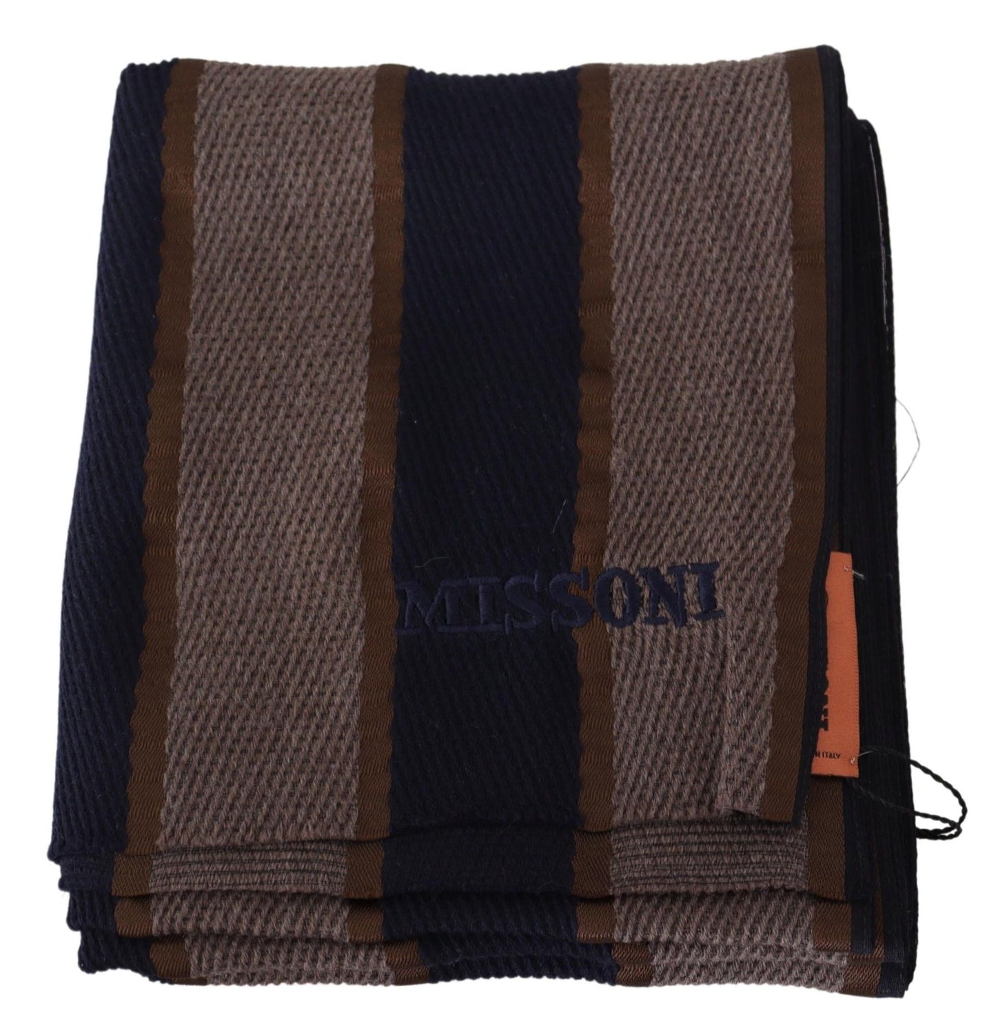 Missoni Elegant Striped Wool Scarf Missoni