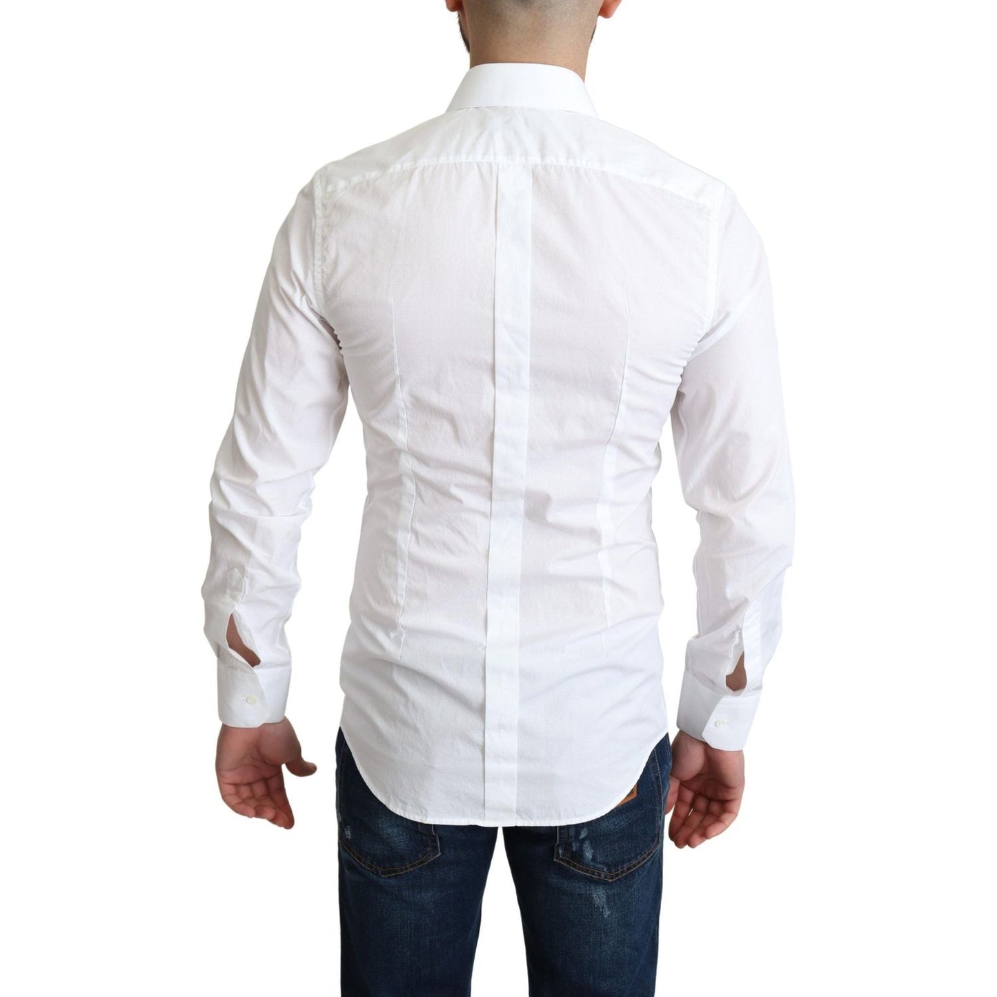 Dolce & Gabbana Elegant White Cotton Dress Shirt Dolce & Gabbana