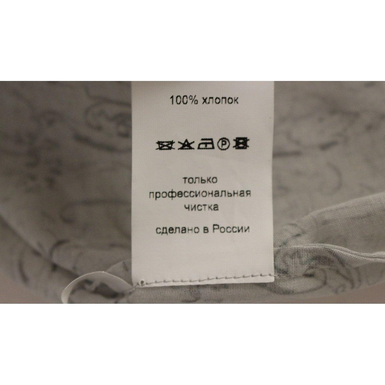 Vika Gazinskaya Blue Cotton Blouse Tunic