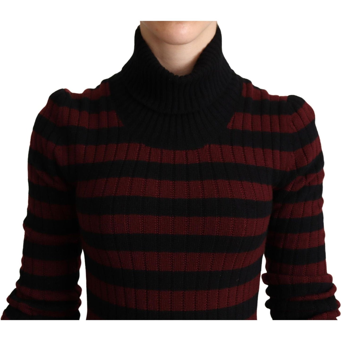 Dolce & Gabbana Chic Striped Wool-Cashmere Sweater Dolce & Gabbana