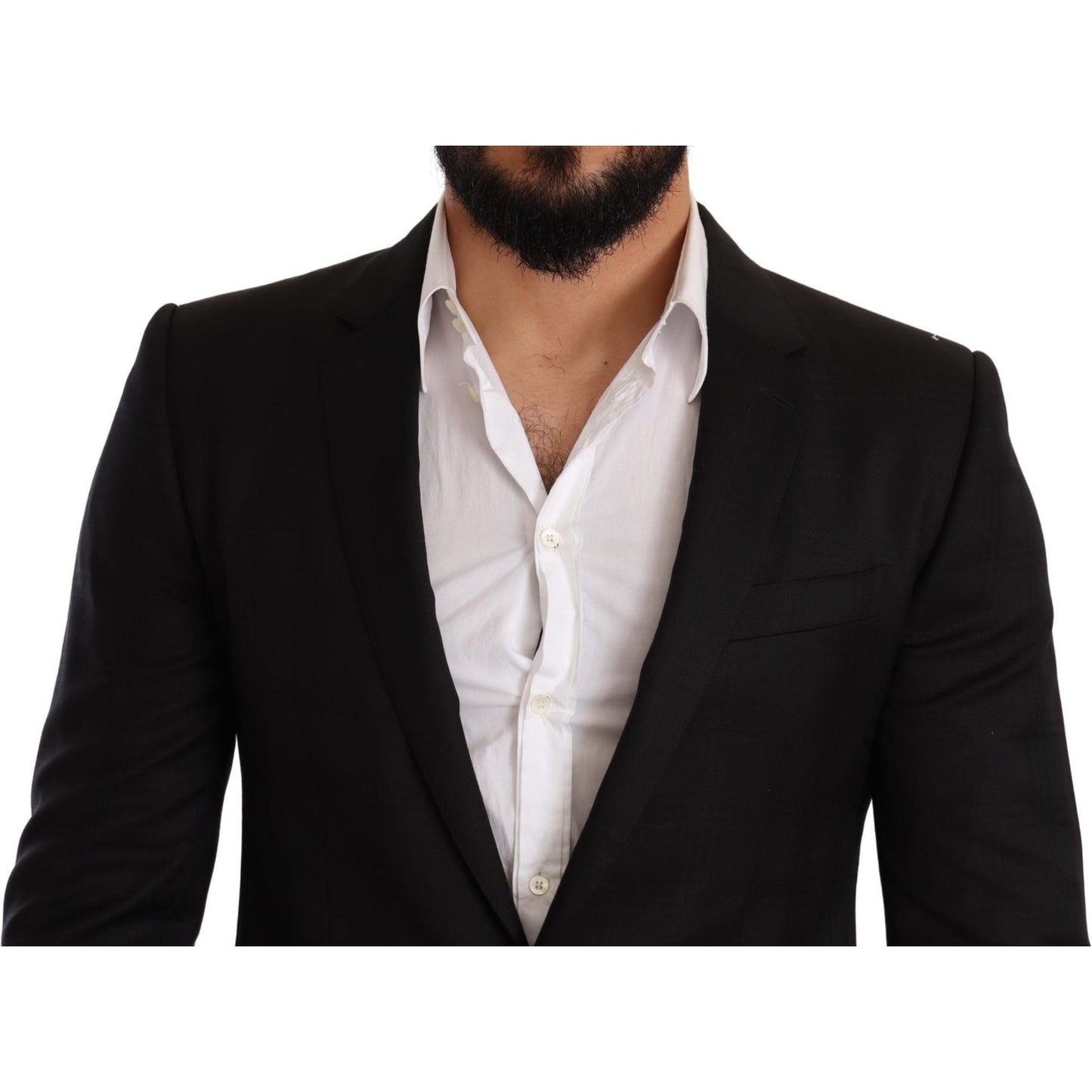 Dolce & Gabbana Black Check MARTINI SLIM FIT 2 Piece Suit
