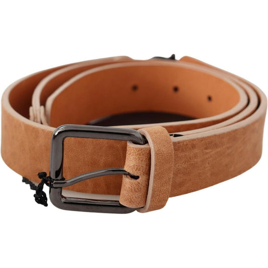 Costume National Chic Light Brown Leather Fashion Belt Costume National