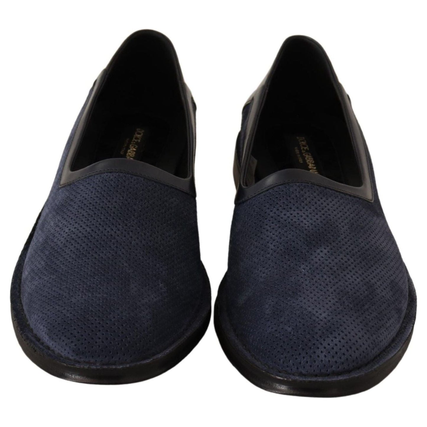 Dolce & Gabbana Elegant Perforated Leather Loafers MAN LOAFERS Dolce & Gabbana